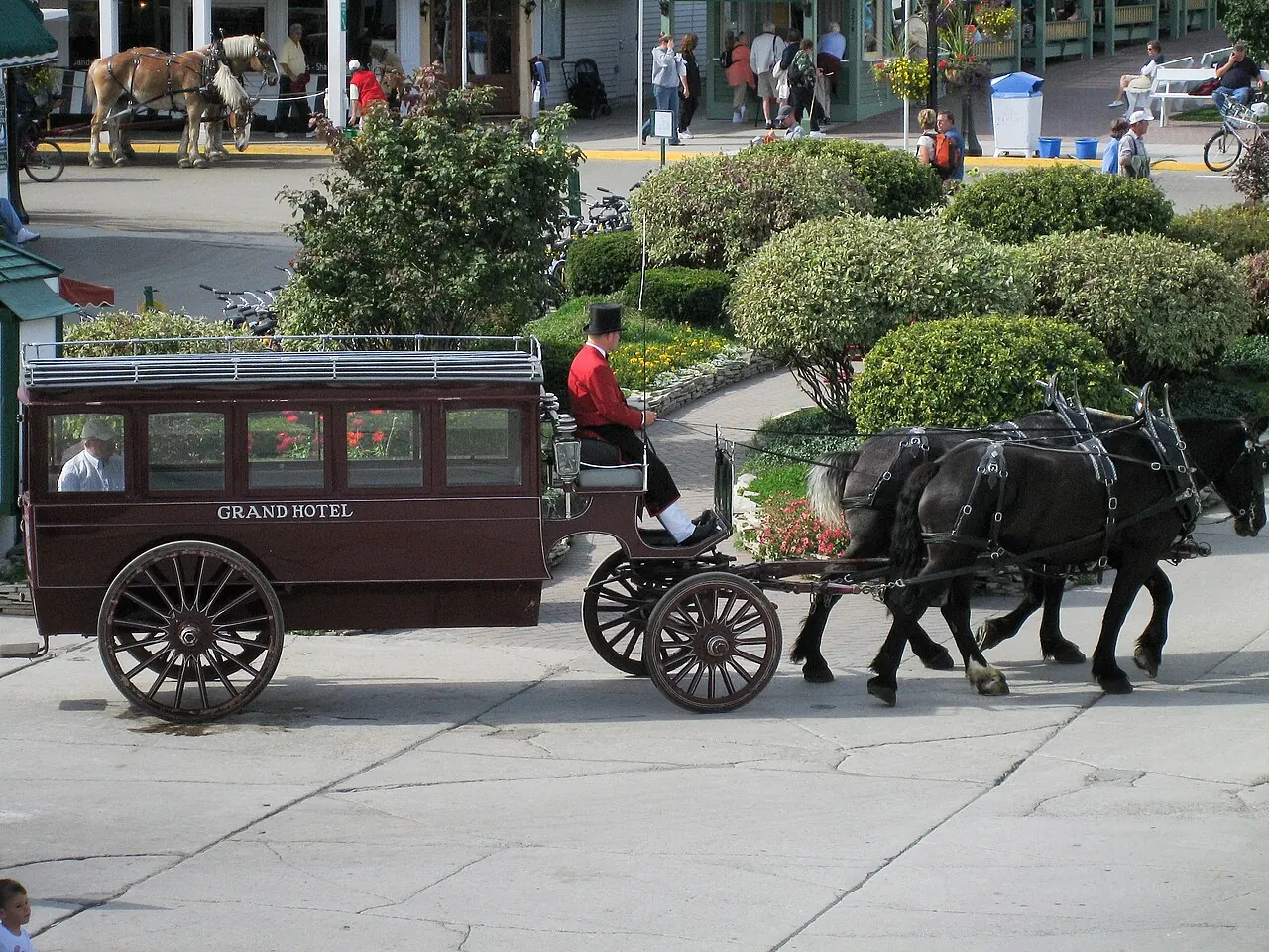 Grand Hotel, Mackinac Island: Michigan Mackinac Island Grand Hotel carriage